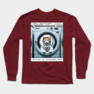 Washing Machine Catspaceship II Long Sleeve T-Shirt